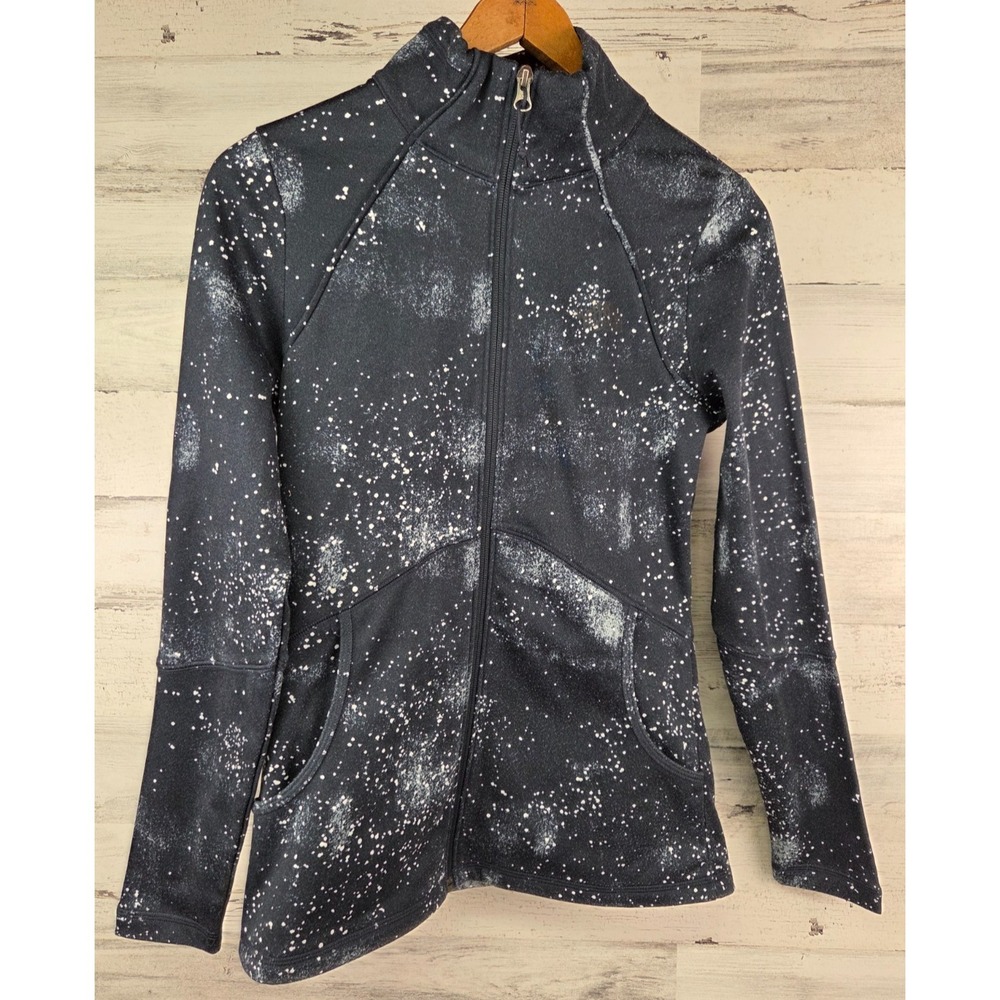 The North Face Women's‎ Full Zip Jacket Small Black White Pattern S/P